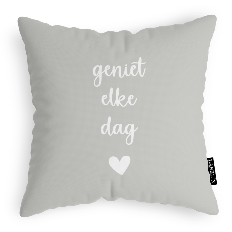 Kussen Geniet Elke Dag Minty