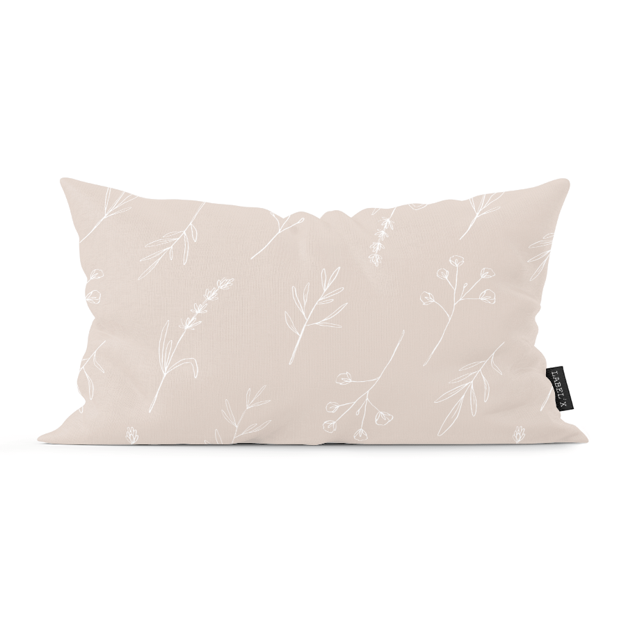 Kussen Floral Beige