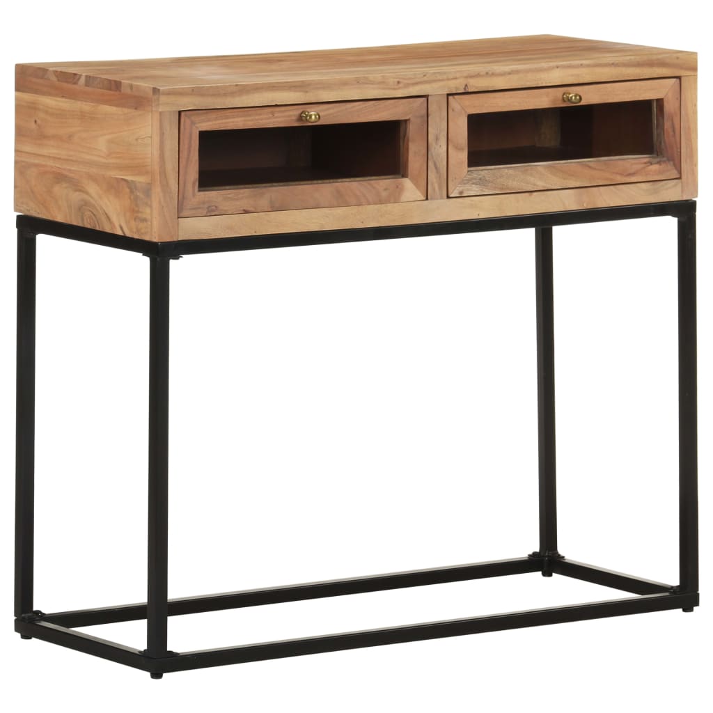 Wandtafel 90X35X76 Cm Massief Acaciahout Mozaïek