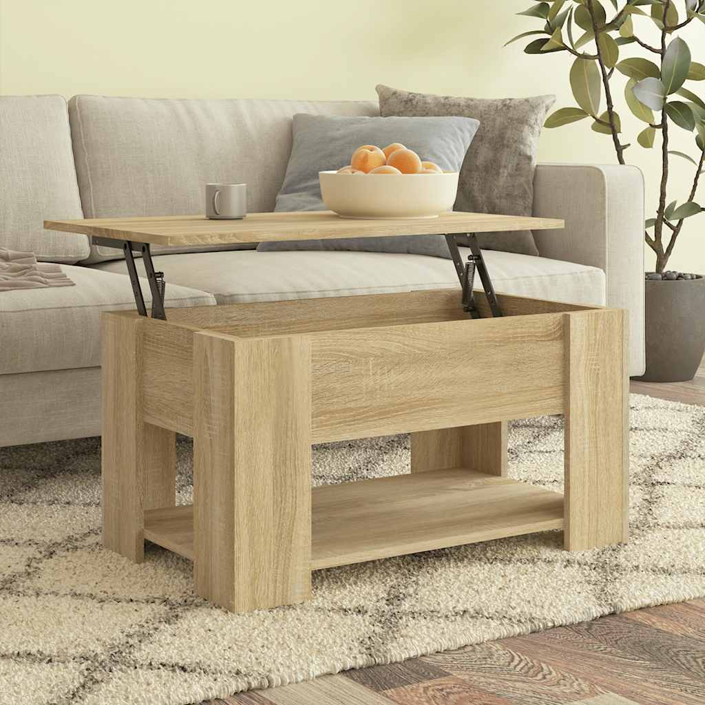 Salontafel Bewerkt Hout Kleurig