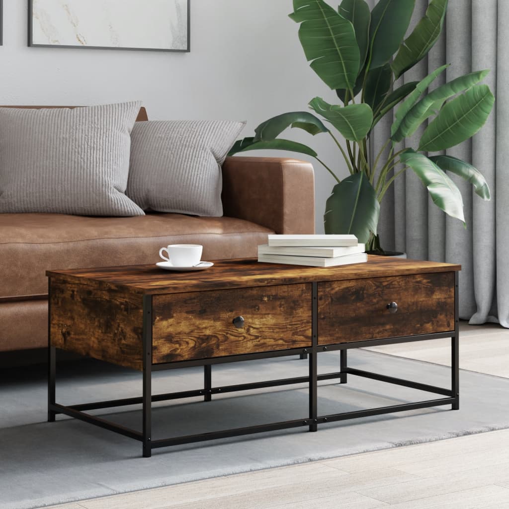 Salontafel 100X51X40 Cm Bewerkt Hout Kleurig