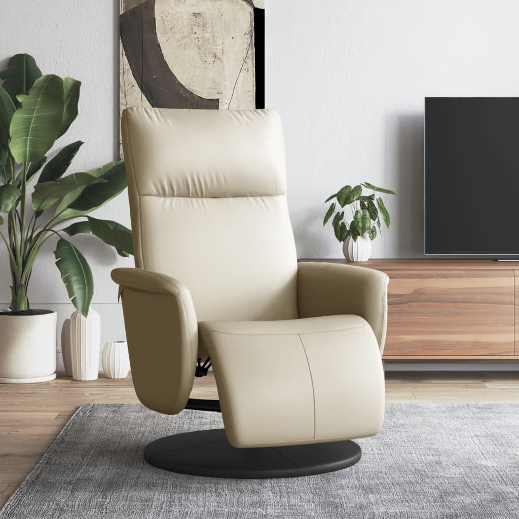 Fauteuil Verstelbaar Met Voetensteun Kunstleer Kleurig