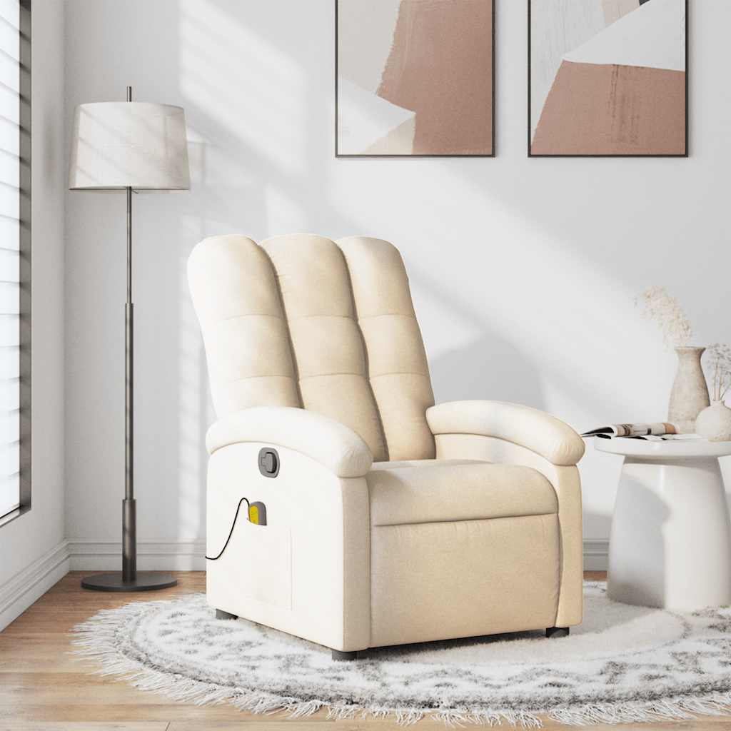Fauteuil Verstelbaar Stof Kleurig Crème