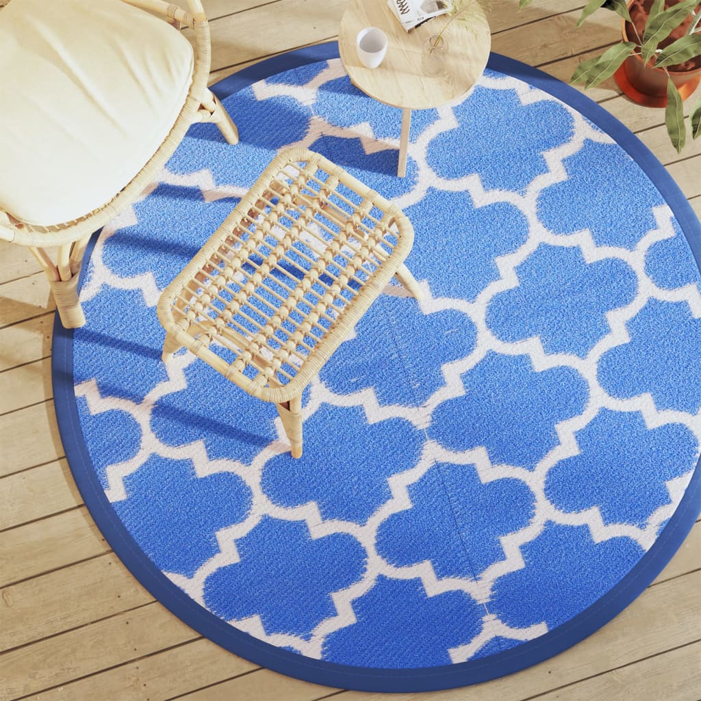 Buitenkleed Arakil Ø160 Cm Polypropeen Blauw