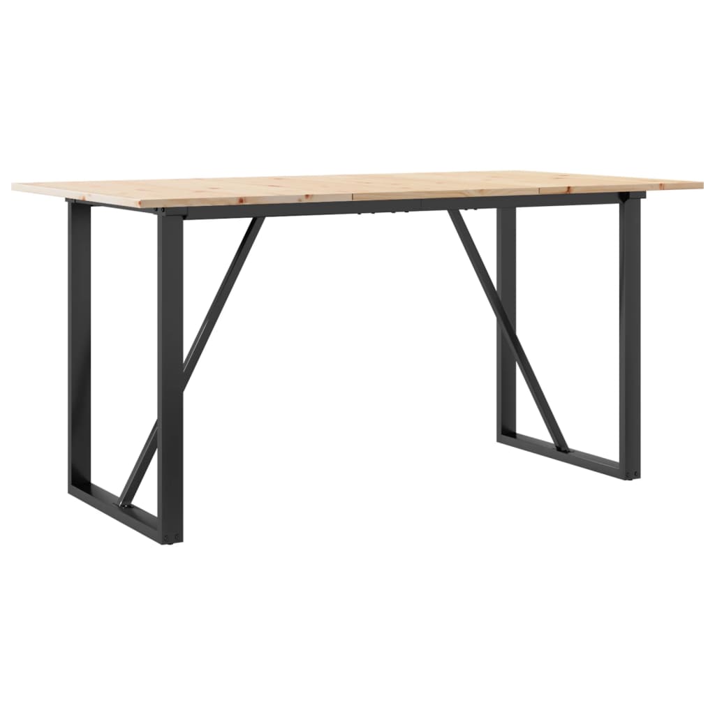 Eettafel Massief Grenenhout En Staal