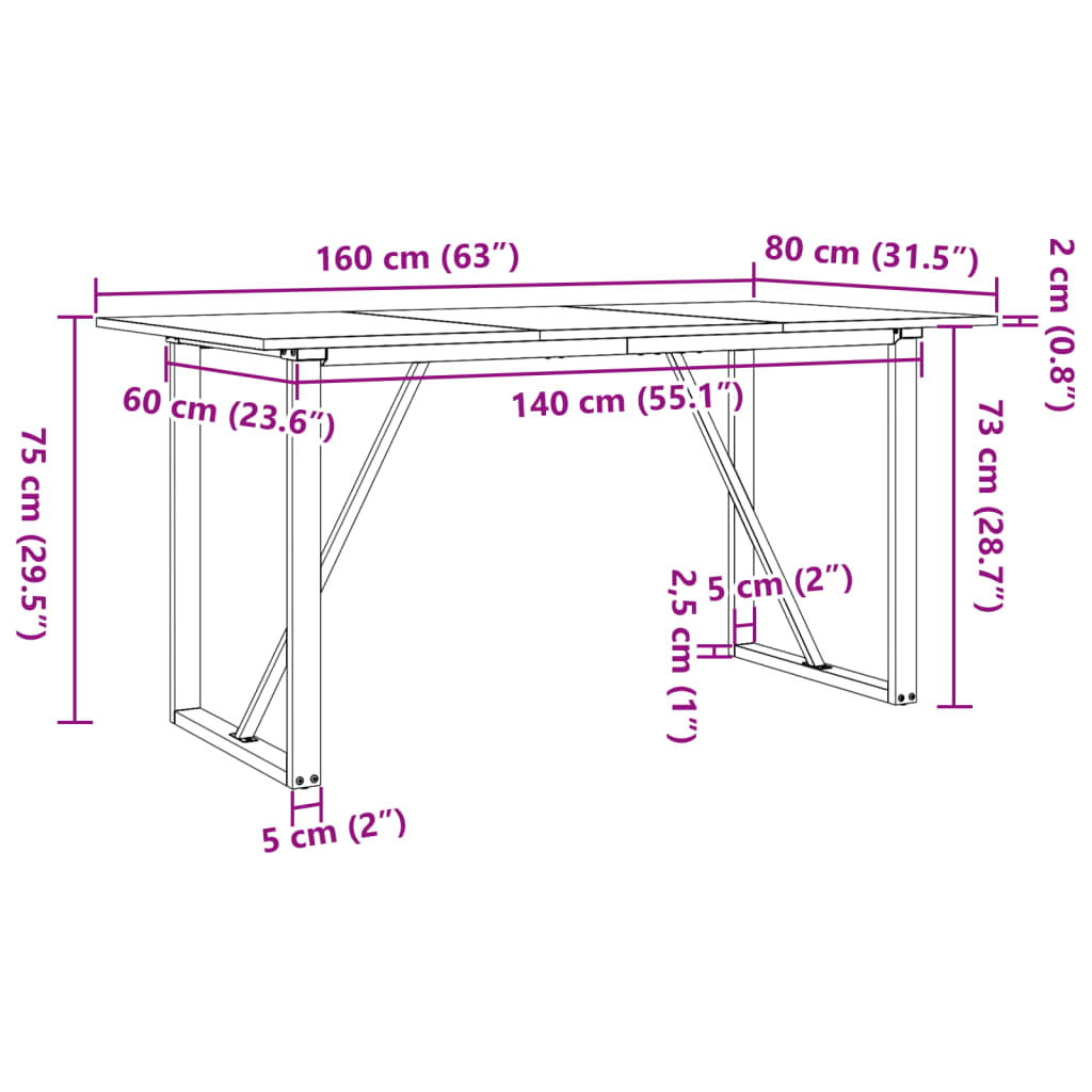 Eettafel Massief Grenenhout En Staal