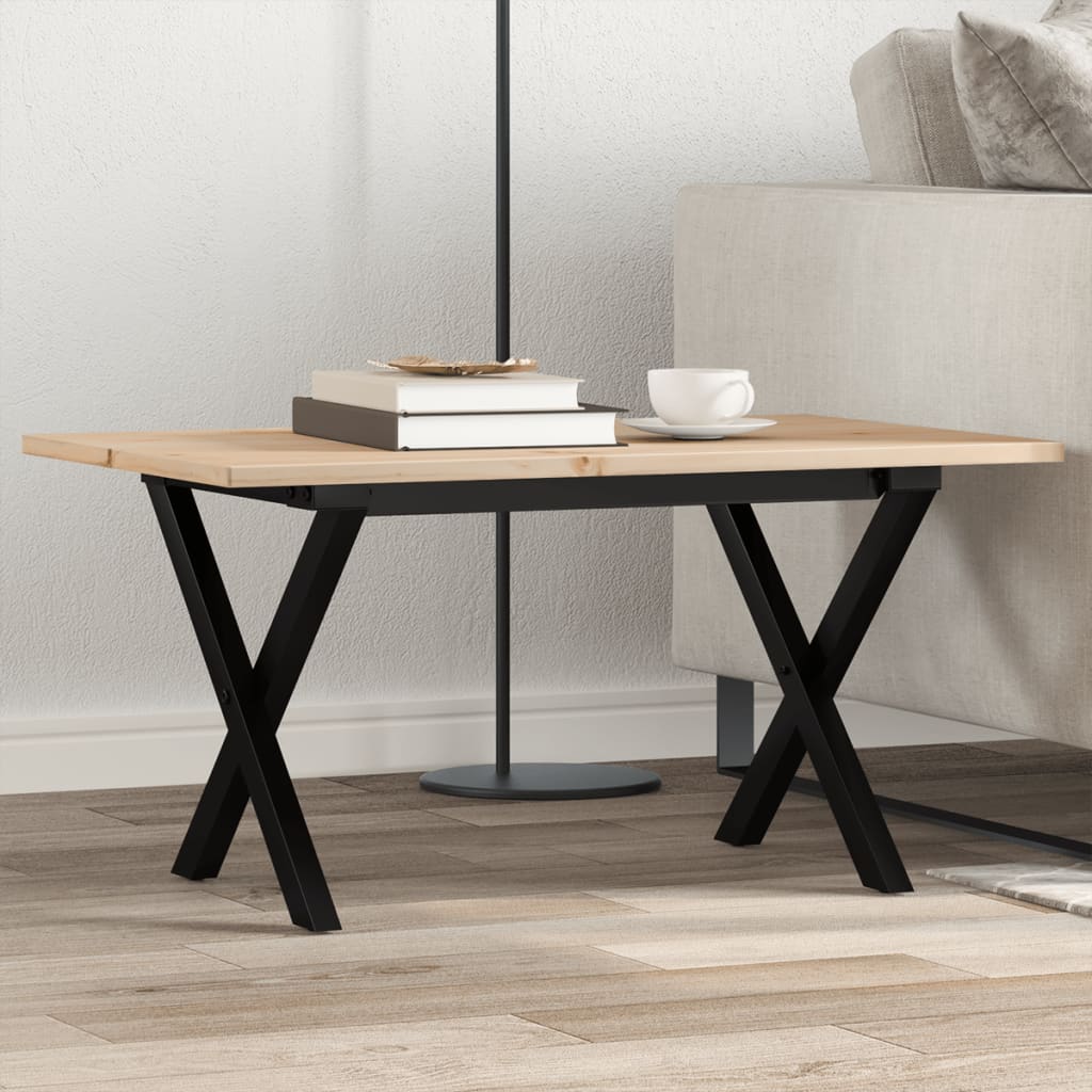 Eettafel 180X90X75,5 Cm Massief Grenenhout En Staal