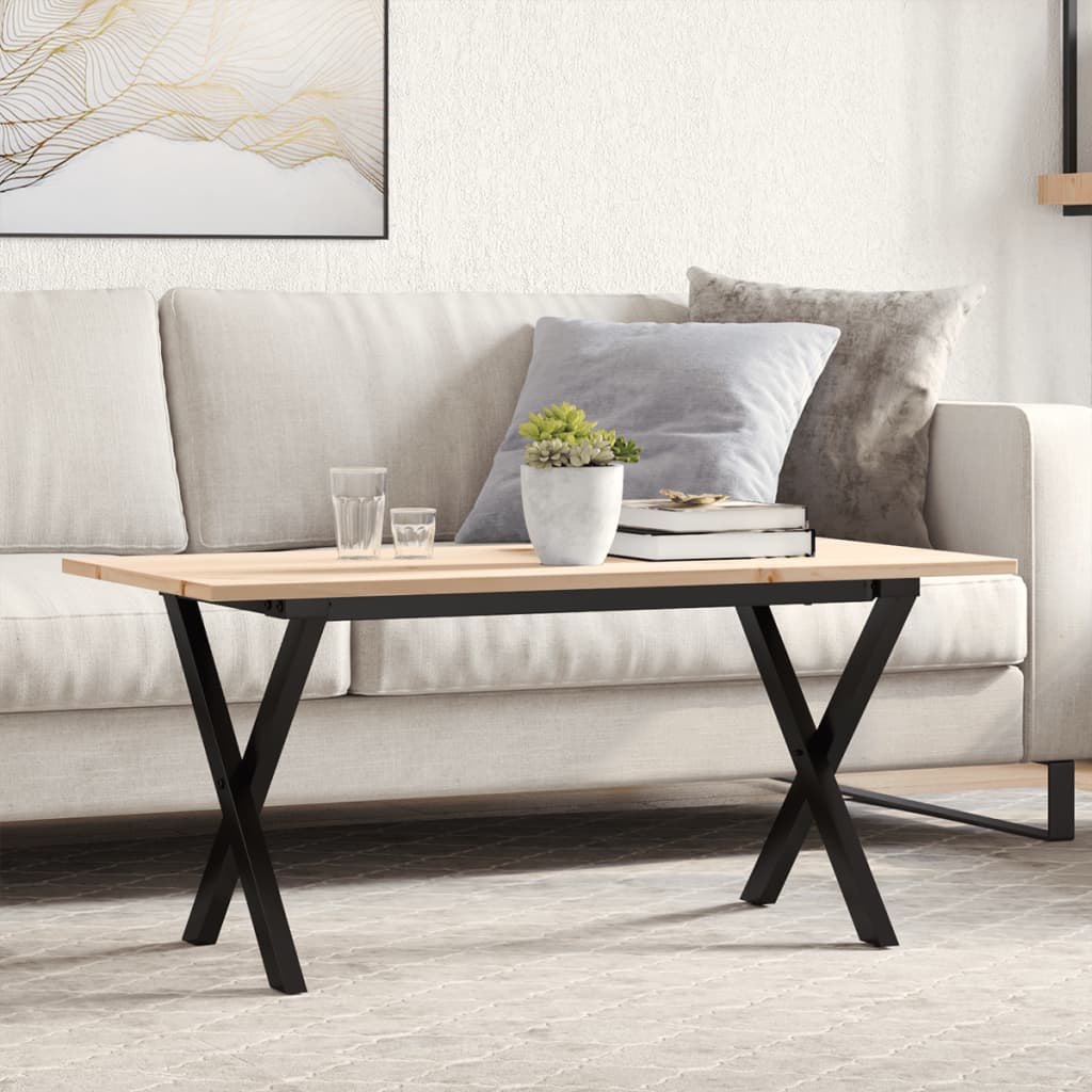 Eettafel 180X90X75,5 Cm Massief Grenenhout En Staal