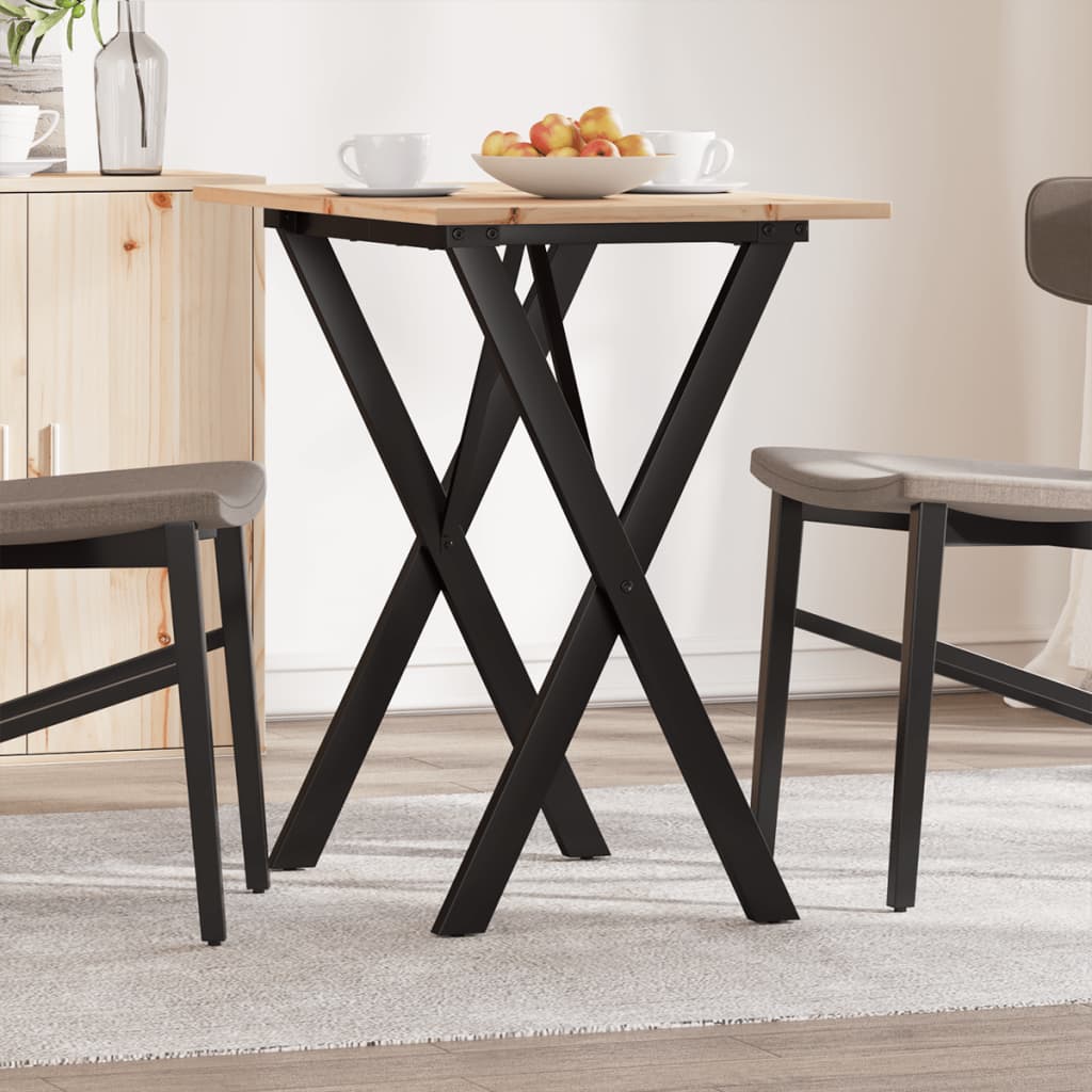 Eettafel 180X90X75,5 Cm Massief Grenenhout En Staal