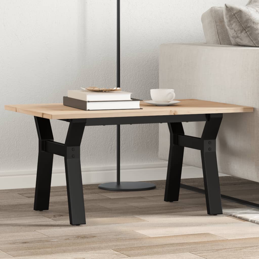 Eettafel 160X80X75,5 Cm Massief Grenenhout En Staal