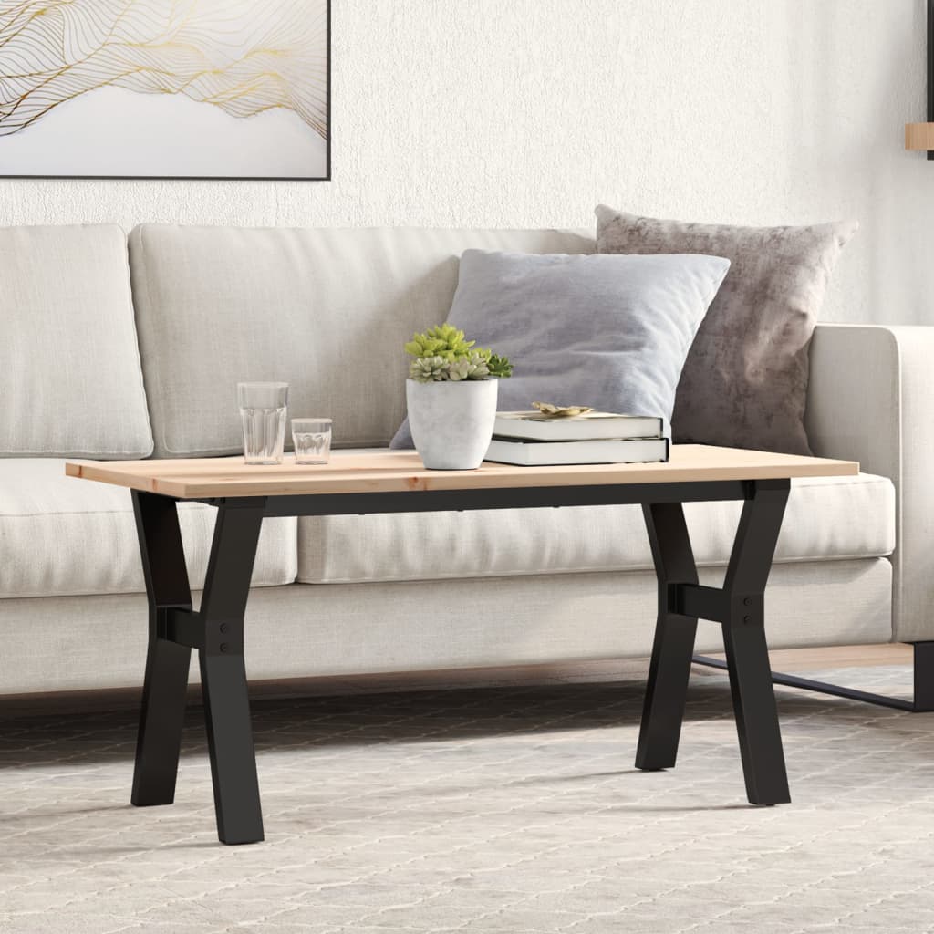 Eettafel 160X80X75,5 Cm Massief Grenenhout En Staal