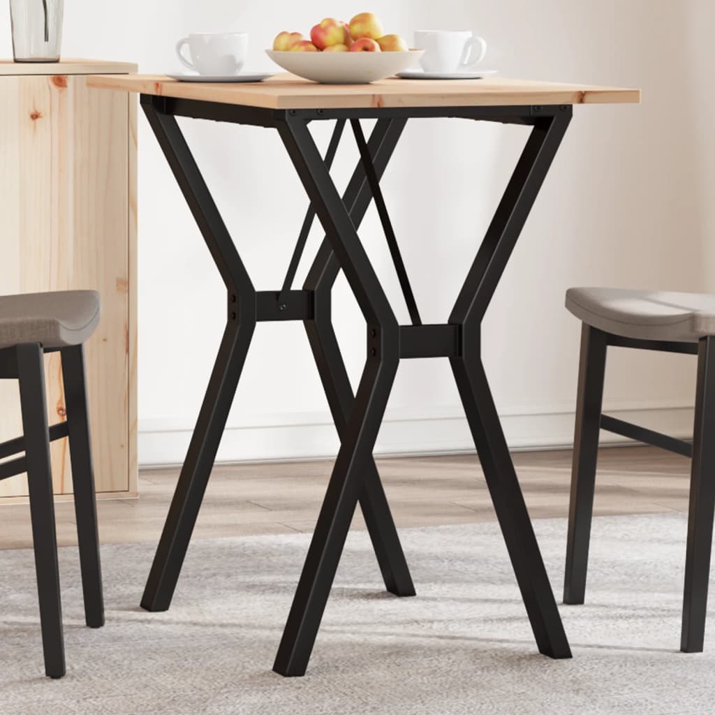 Eettafel 160X80X75,5 Cm Massief Grenenhout En Staal