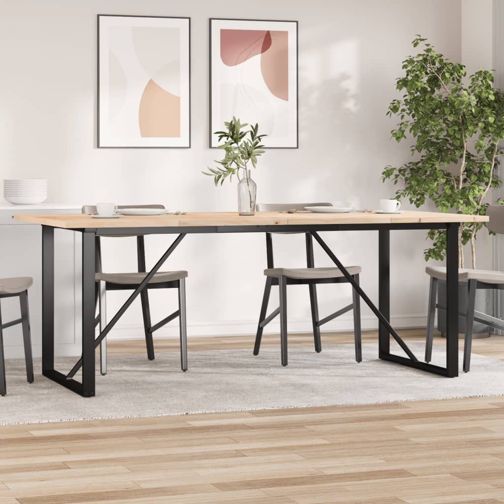 Eettafel Massief Grenenhout En Staal