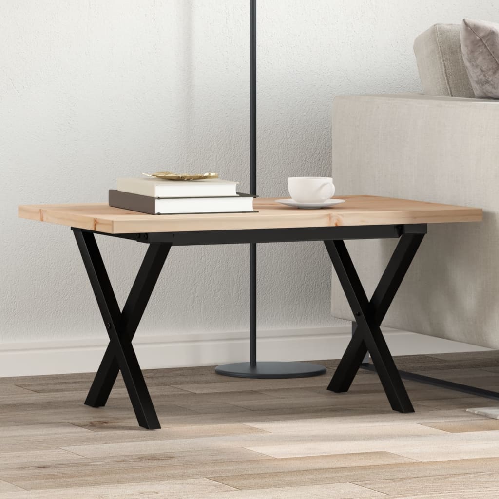 Eettafel 180X90X75,5 Cm Massief Grenenhout En Staal
