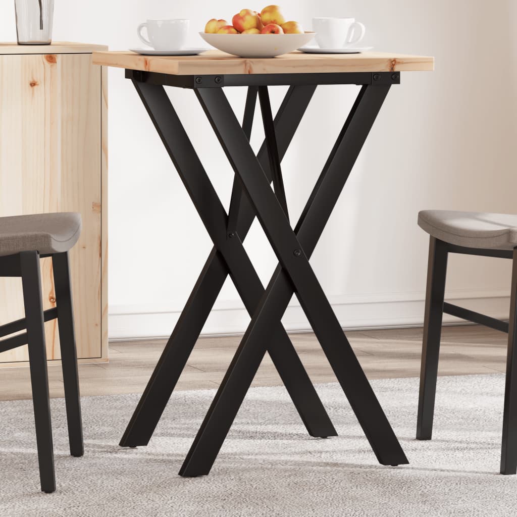 Eettafel 180X90X75,5 Cm Massief Grenenhout En Staal