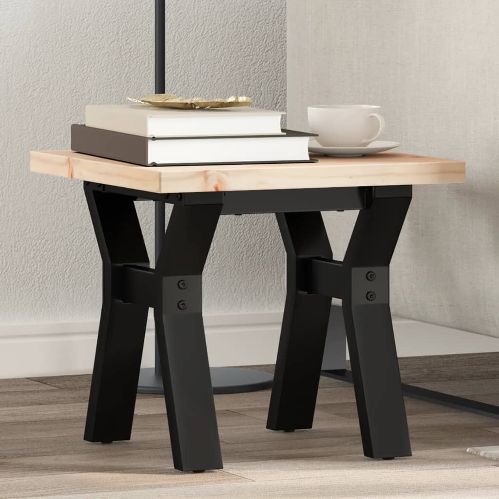 Eettafel 160X80X75,5 Cm Massief Grenenhout En Staal
