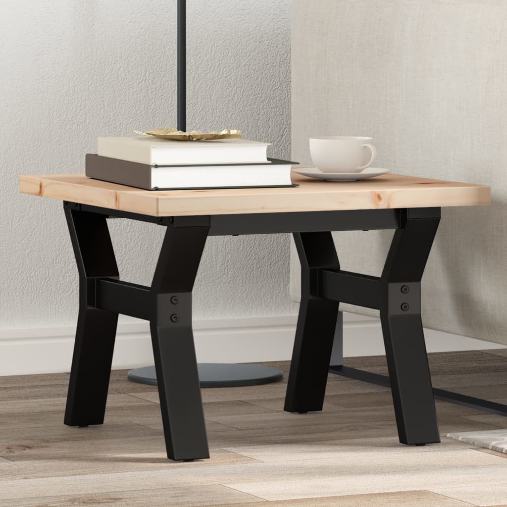 Eettafel 160X80X75,5 Cm Massief Grenenhout En Staal