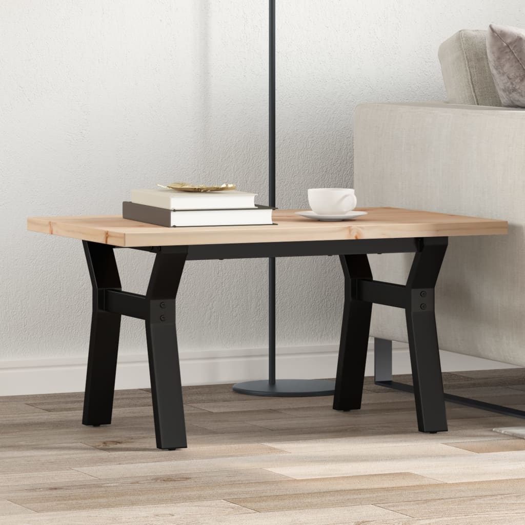 Eettafel 160X80X75,5 Cm Massief Grenenhout En Staal