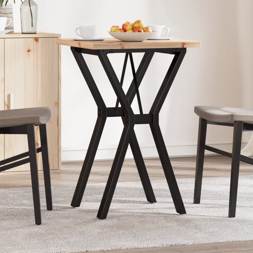 Eettafel 160X80X75,5 Cm Massief Grenenhout En Staal