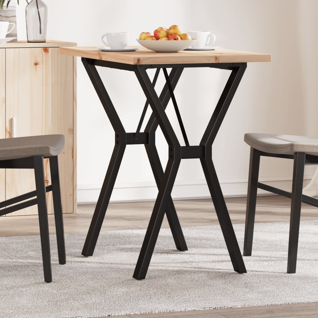 Eettafel 160X80X75,5 Cm Massief Grenenhout En Staal