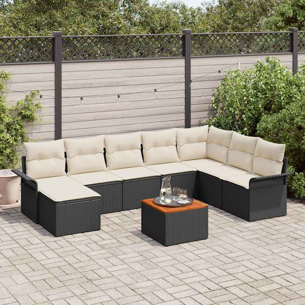 Tuin Sofa Set 9 Pcs Poly Riet