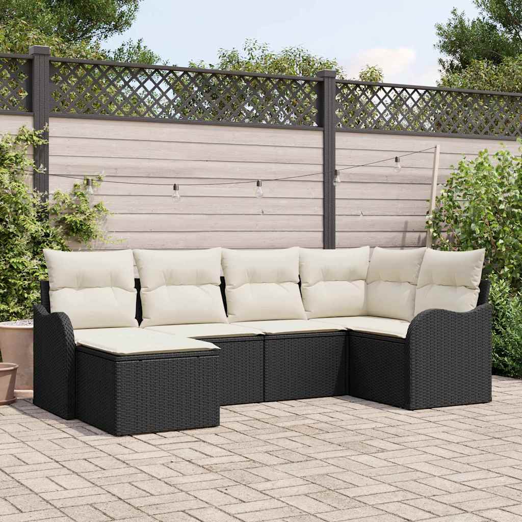 Tuin Sofa Set Met Kussen 7 Pcs Poly Riet