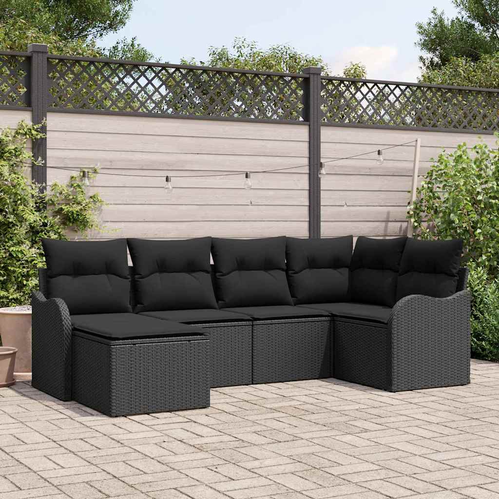 Tuin Sofa Set Met Kussen 7 Pcs Poly Riet