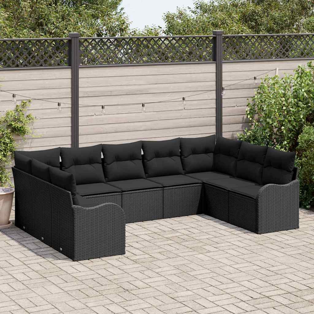 Tuin Sofa Set Met Kussen 10 Pcs Poly Riet