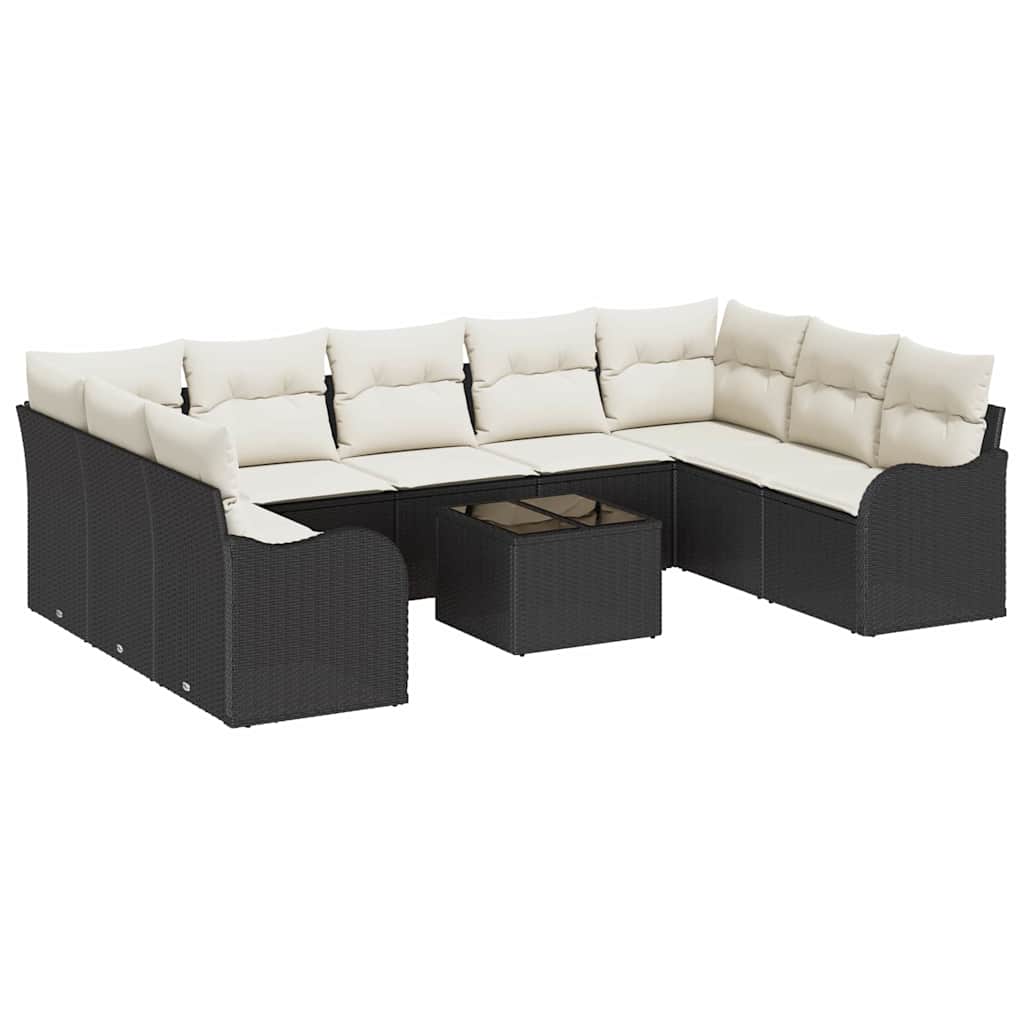 Tuin Sofa Set Met Kussen 10 Pcs Poly Riet