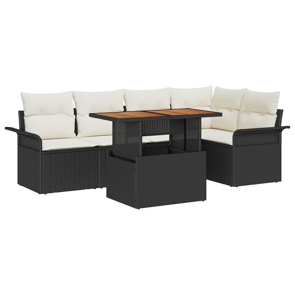 Tuin Sofa Set Met Opslag 6 Pcs Poly Riet