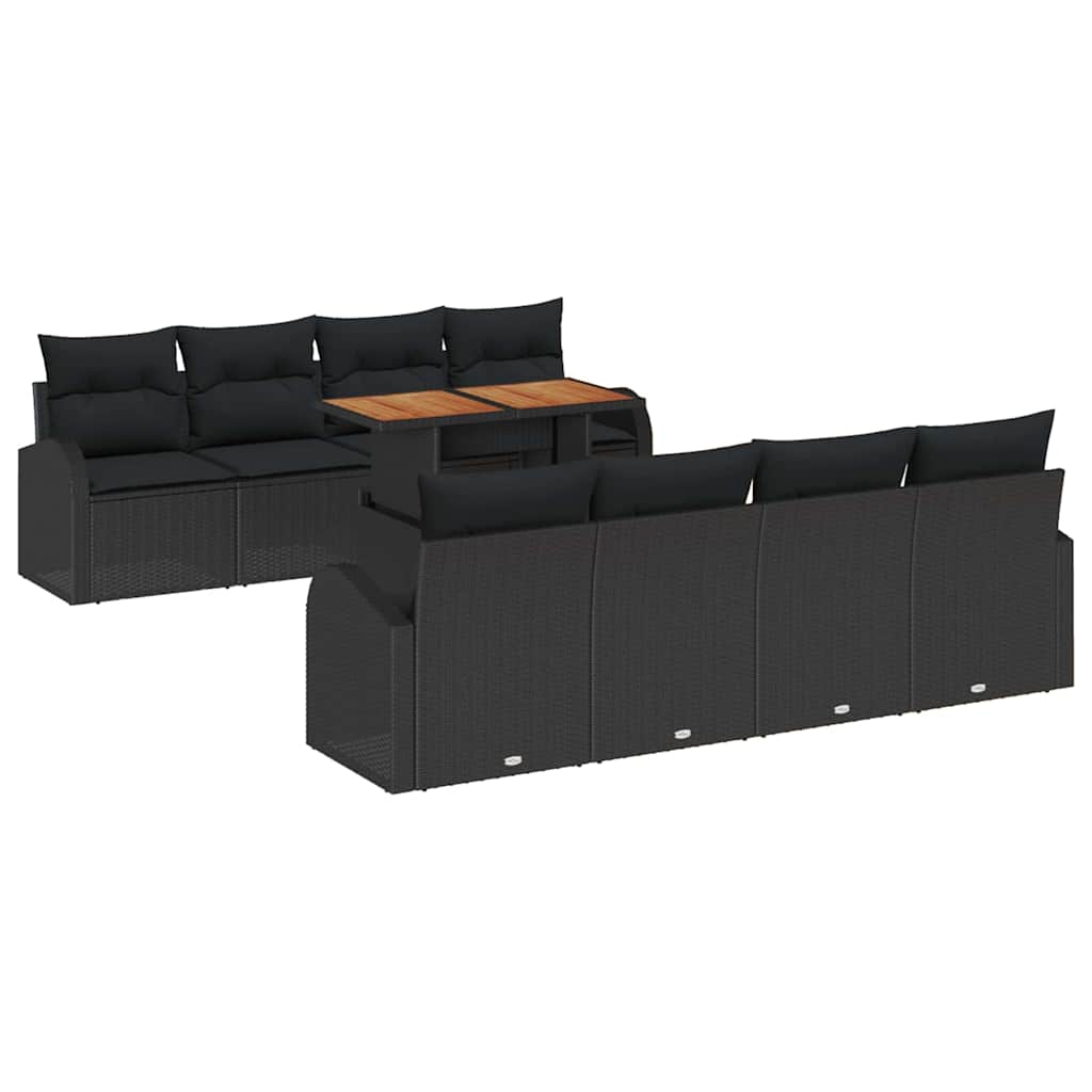 Tuin Sofa Set Met Opslag 9 Pcs Poly Riet