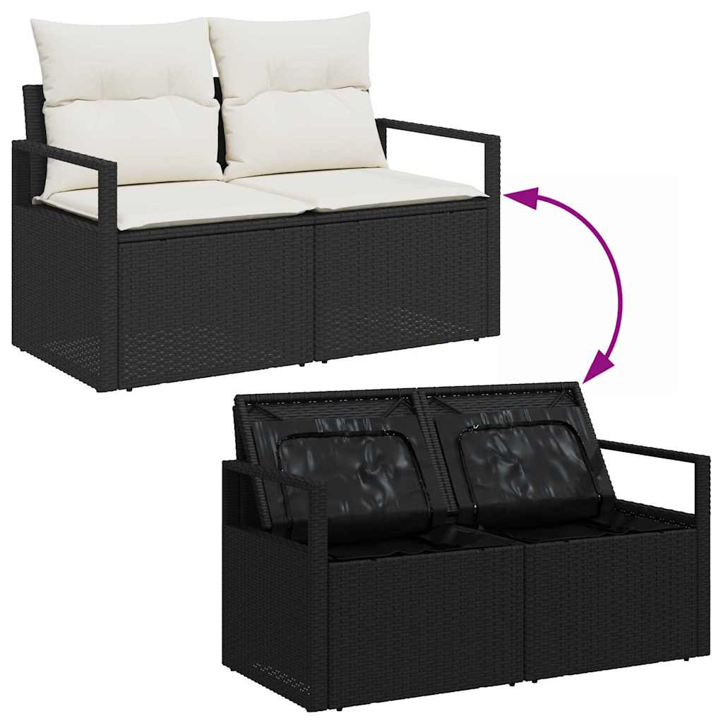 Tuin Sofa Set Met Opslag 9 Pcs Poly Riet