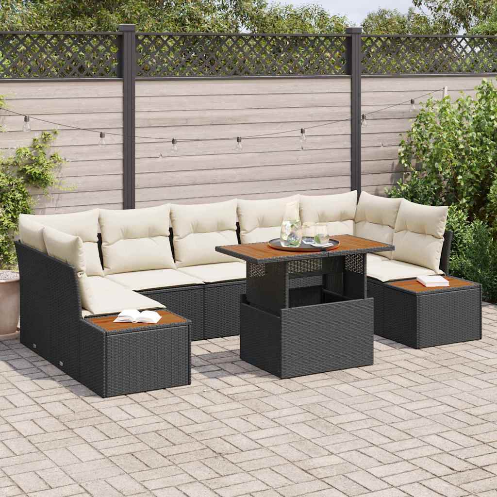 Tuin Sofa Set Met Opslag 8 Pcs Poly Riet