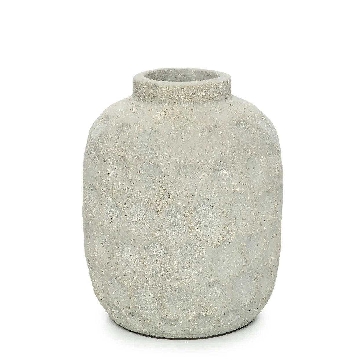 Trendy Vase – terracotta with a concrete look for dried flowers