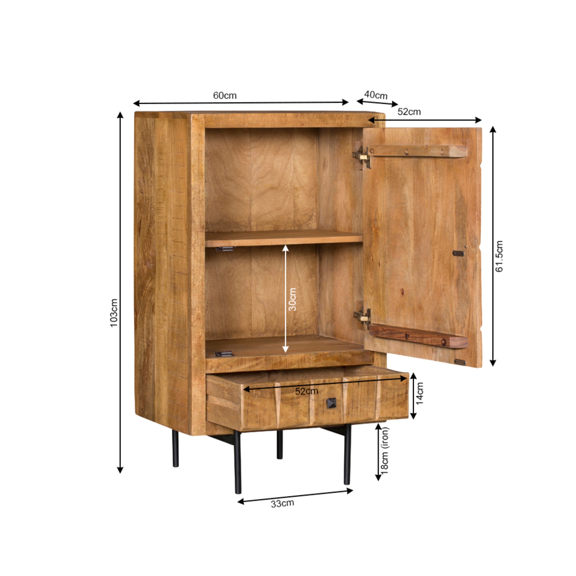 Kast Brandy | 1 deur 1 lade