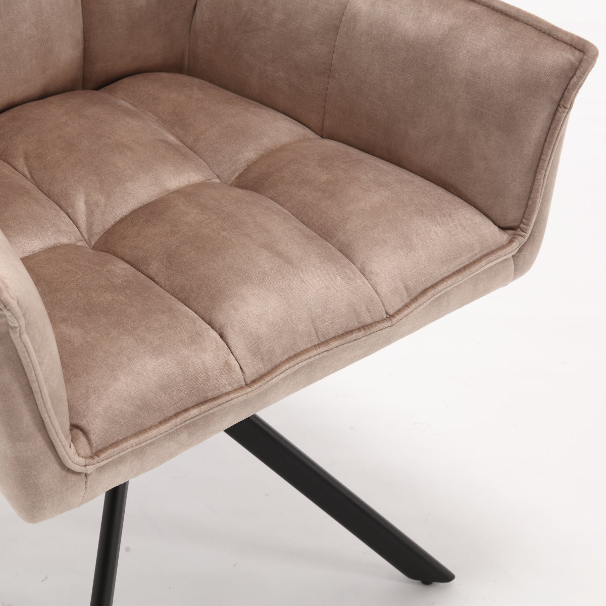 Eetkamerstoel Dani | Velvet Beige (set van 2)