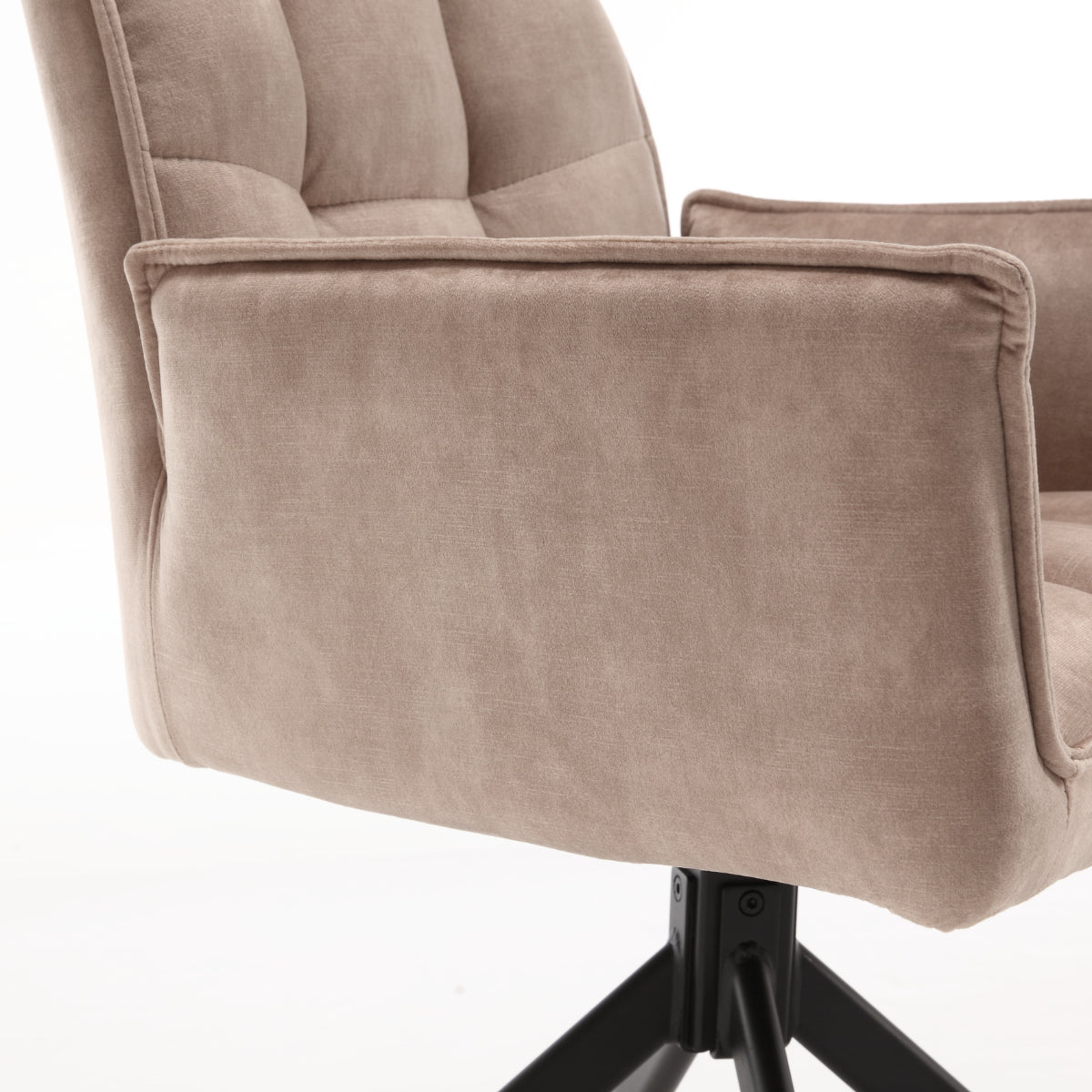 Eetkamerstoel Dani | Velvet Beige (set van 2)
