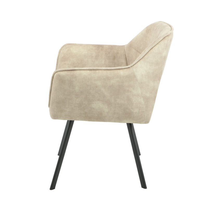 Eetkamerstoel Emma | Velvet Taupe (set van 2)