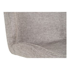 Monte Carlo Eetkamerstoel - Eetkamerstoel met draaibare voet, steen met zwarte poten, HN1030 (set van 2)