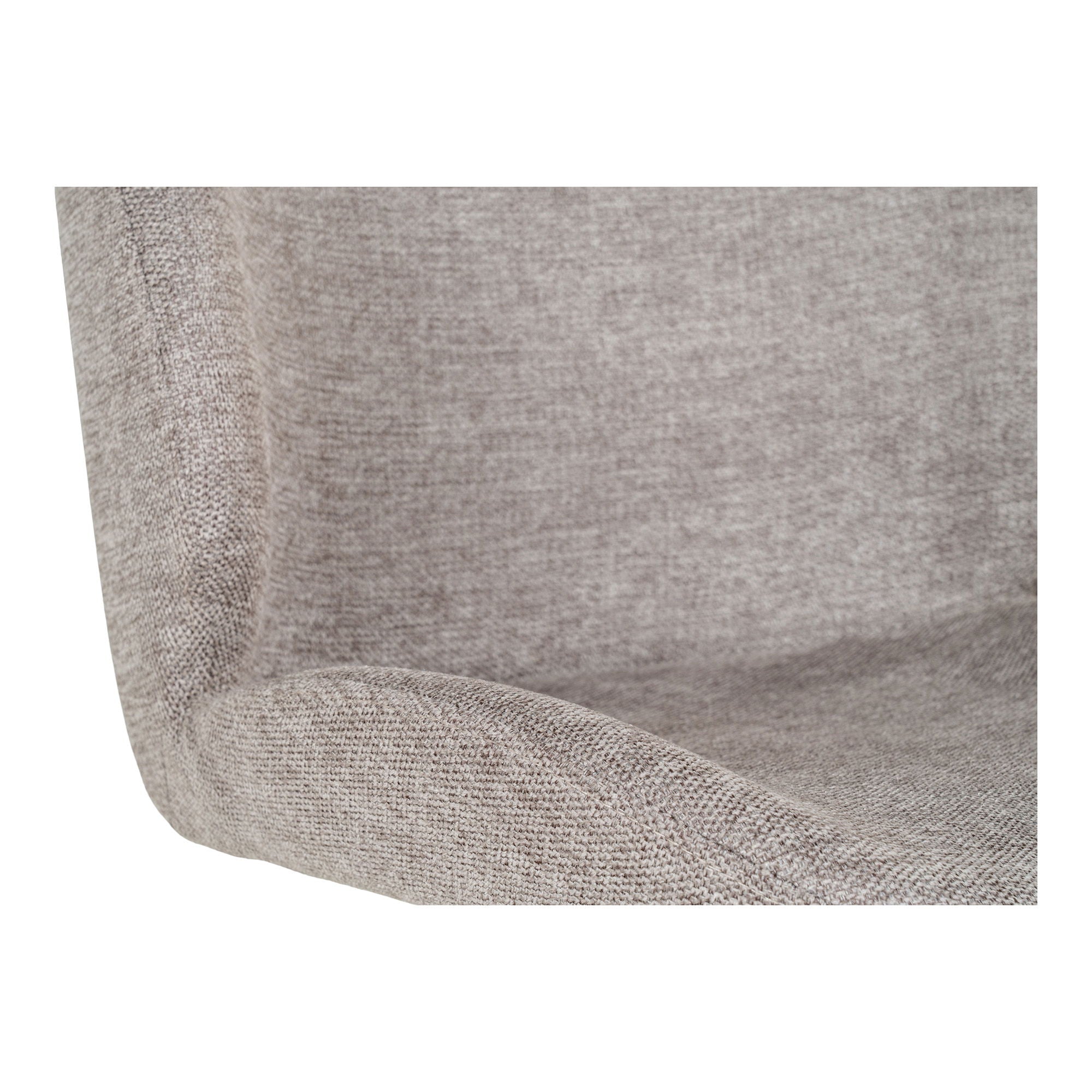 Monte Carlo Eetkamerstoel - Eetkamerstoel met draaibare voet, steen met zwarte poten, HN1030 (set van 2)