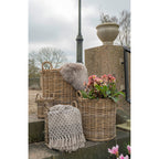 Plaid Alanya – 80% katoen in bruin/beige/wit, 130x180 cm