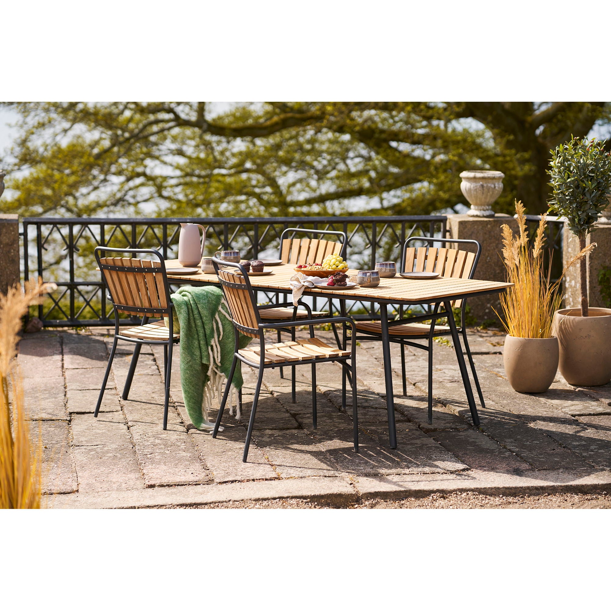 Plaid Carmel – wol-acryl nylon in zachtgroene ruitprint