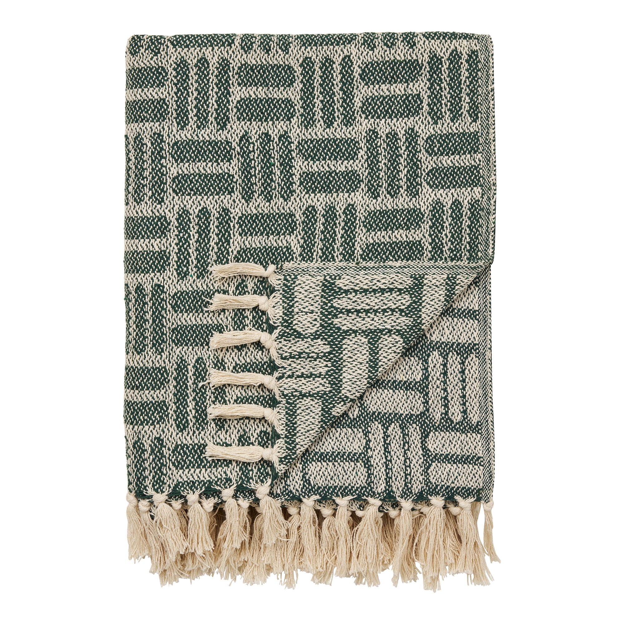 Plaid Adana – katoen in groen ruitpatroon