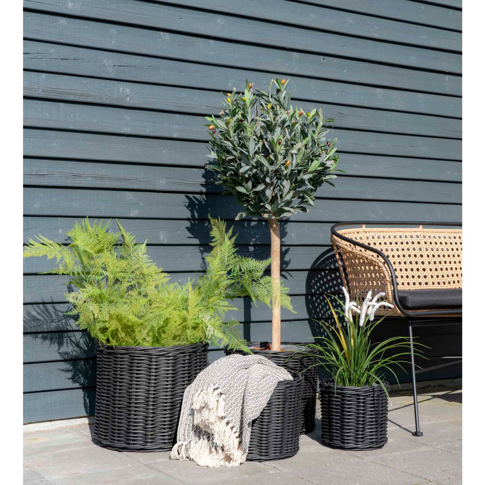 Plaid Manta – elegante katoen in grijs en wit ontwerp C