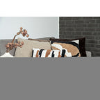 Tavira Kussen - Kussen in grijs-bruin bouclé 45x60 cm