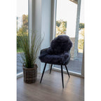 Lamsvel - Lamsvel in grijs 50x85 cm