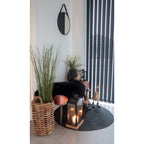 Cuir d'agneau - Cuir d'agneau en noir 50x85 cm