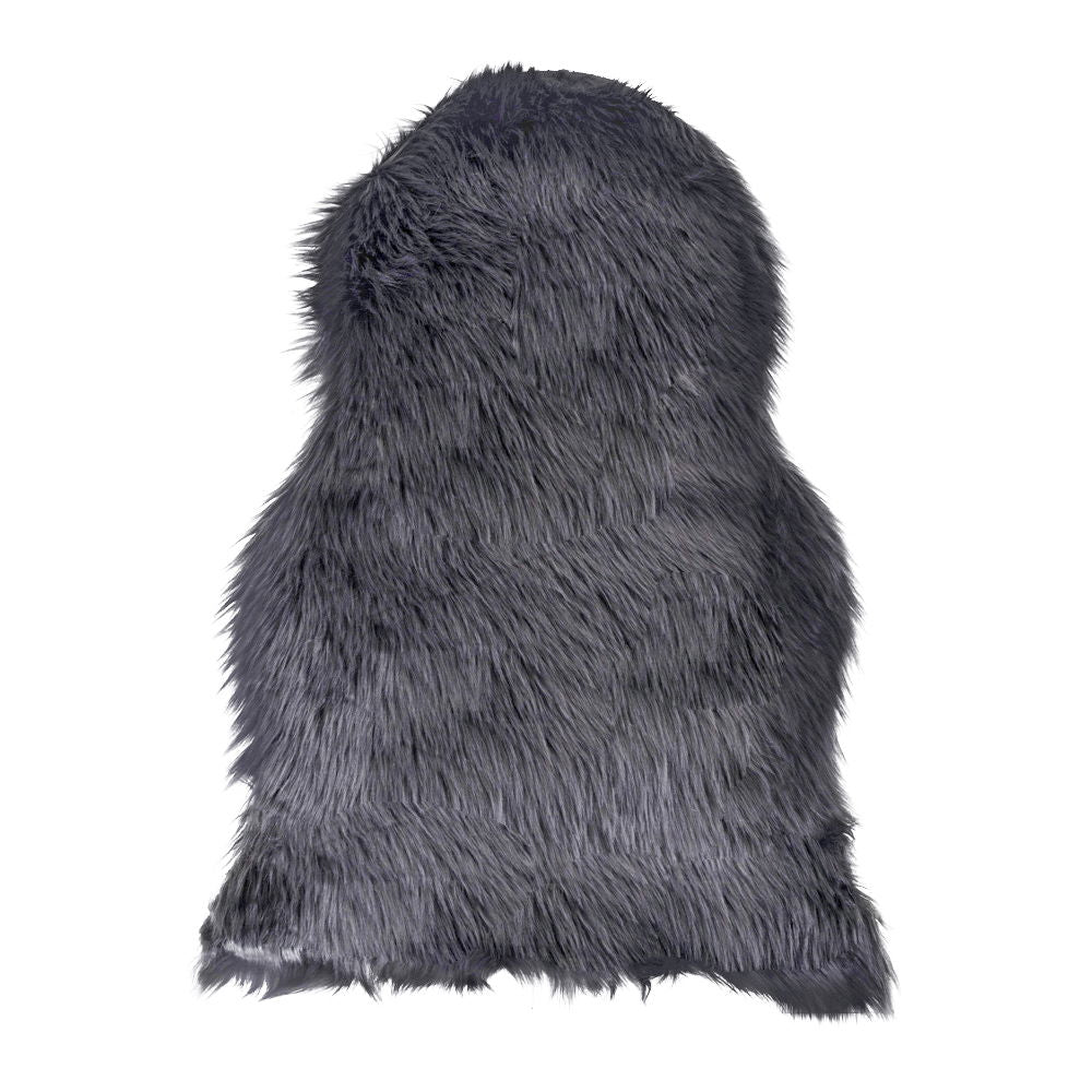 Lamsleer Kunstmatig - Kunstmatig lamsleer in grijs 50x85 cm