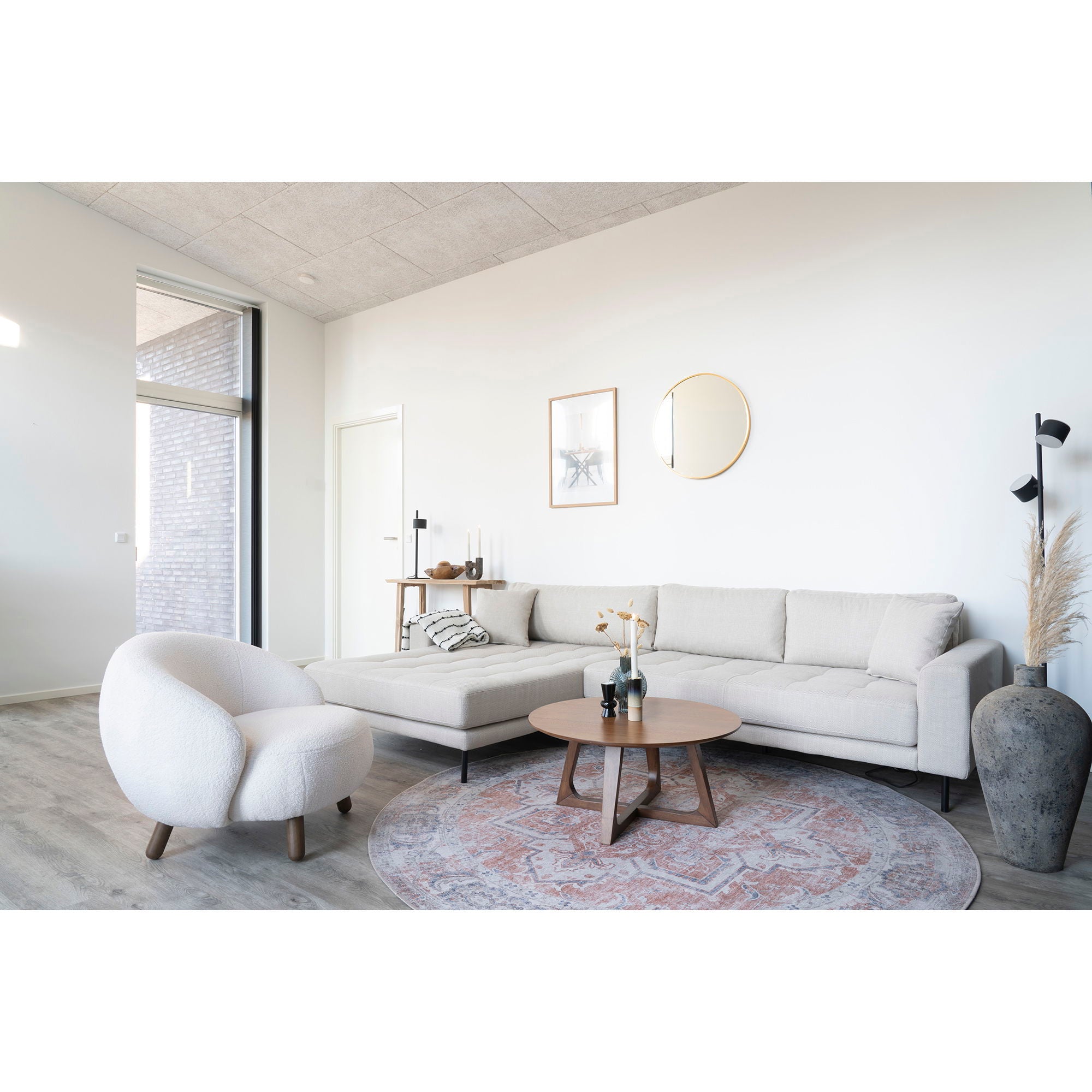 Havana Tapijt - Tapijt, oranje/blauw, Ø200 cm