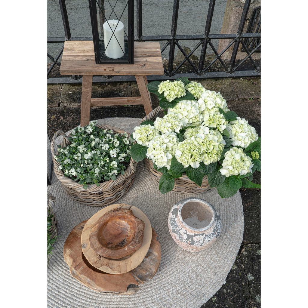 Menorca tapijt - tapijt van 100% gerecycled plastic, zand, Ø120 cm